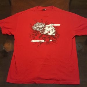 Harley Davidson Shirt. Scottsdale, AZ. Red.